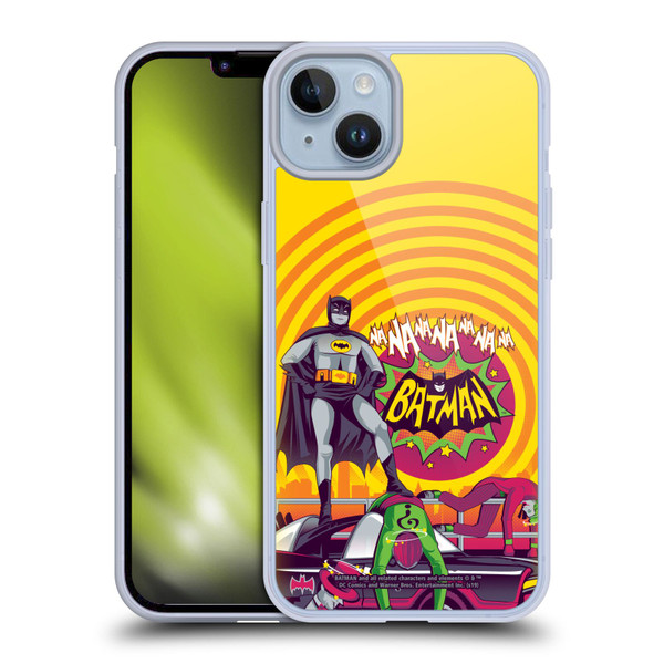 Batman TV Series Graphics Na Na Na Na Soft Gel Case for Apple iPhone 14 Plus