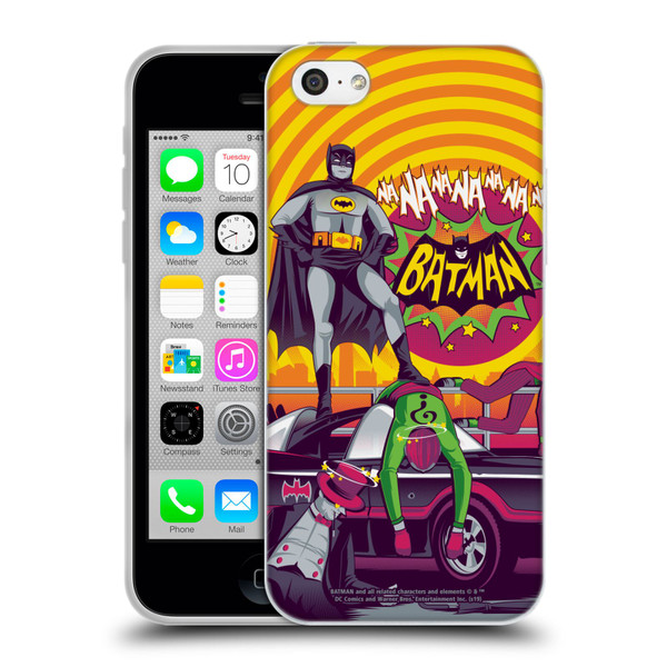 Batman TV Series Graphics Na Na Na Na Soft Gel Case for Apple iPhone 5c