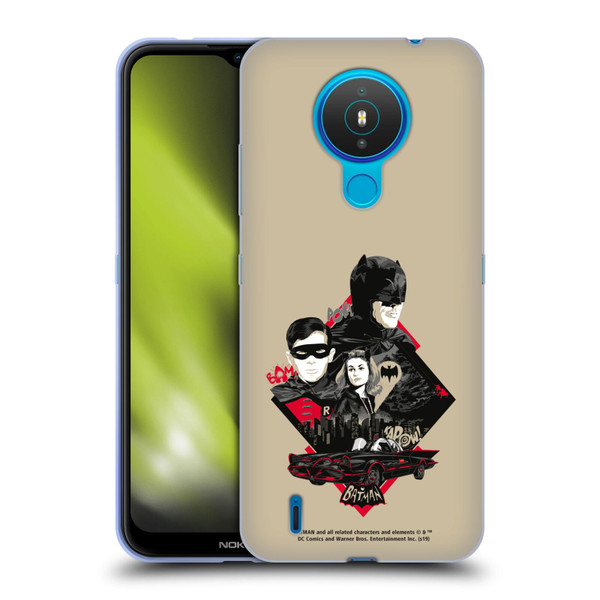 Batman TV Series Graphics Trio Soft Gel Case for Nokia 1.4