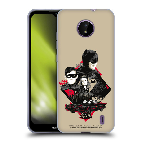 Batman TV Series Graphics Trio Soft Gel Case for Nokia C10 / C20