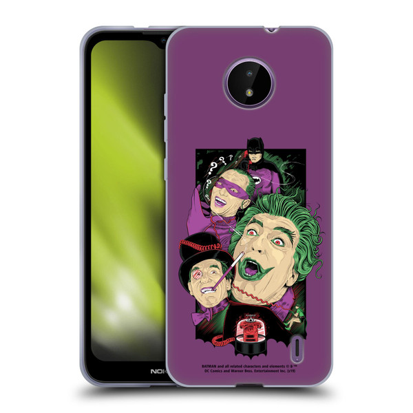 Batman TV Series Graphics Villains Soft Gel Case for Nokia C10 / C20