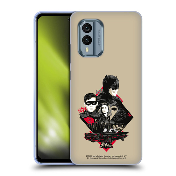 Batman TV Series Graphics Trio Soft Gel Case for Nokia X30