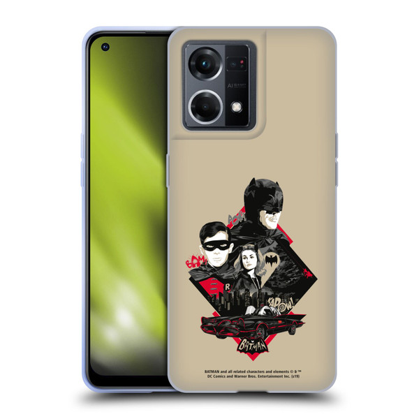 Batman TV Series Graphics Trio Soft Gel Case for OPPO Reno8 4G