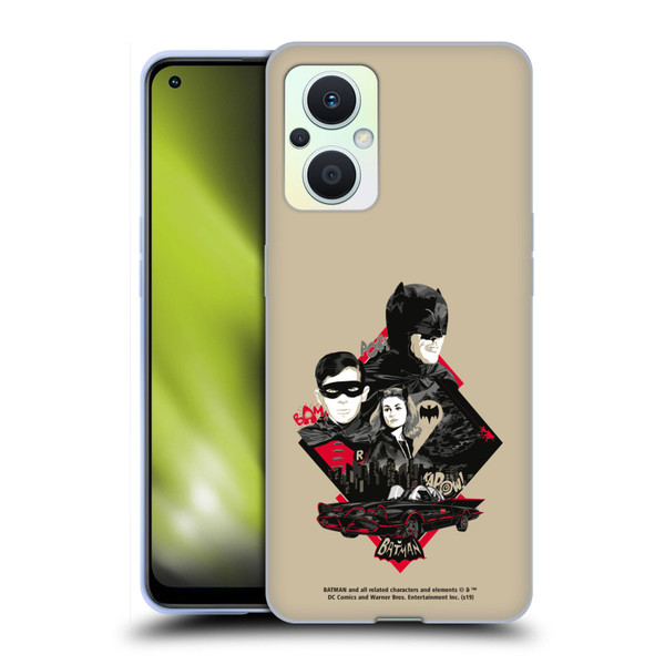 Batman TV Series Graphics Trio Soft Gel Case for OPPO Reno8 Lite