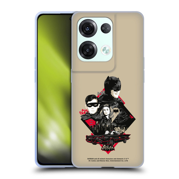 Batman TV Series Graphics Trio Soft Gel Case for OPPO Reno8 Pro