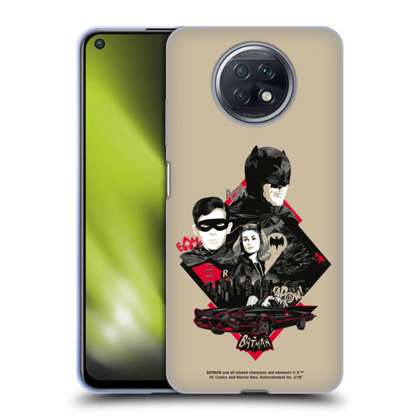 Batman TV Series Graphics Trio Soft Gel Case for Xiaomi Redmi Note 9T 5G
