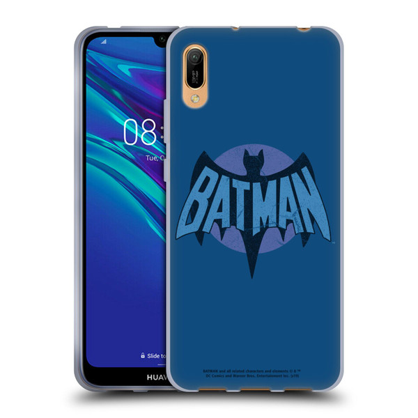 Batman TV Series Logos Distressed Look Soft Gel Case for Huawei Y6 Pro (2019)