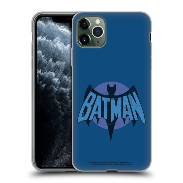 Batman TV Series Logos Distressed Look Soft Gel Case for Apple iPhone 11 Pro Max