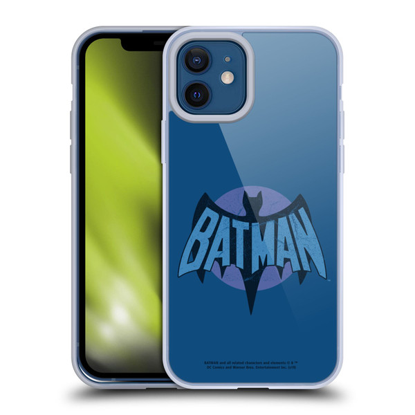 Batman TV Series Logos Distressed Look Soft Gel Case for Apple iPhone 12 / iPhone 12 Pro