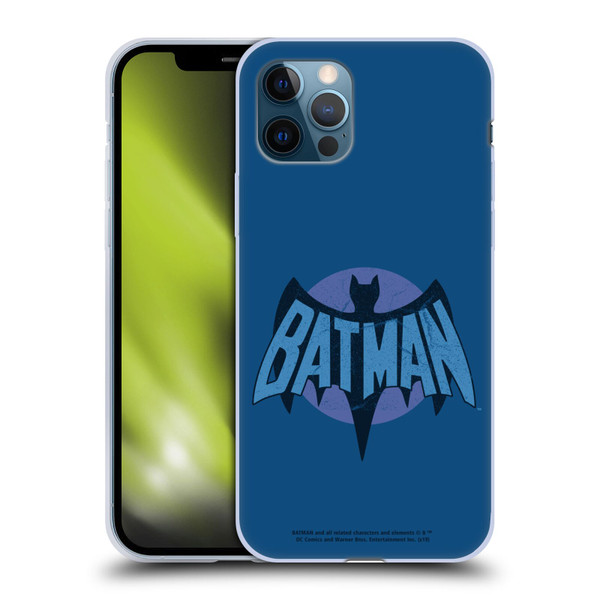 Batman TV Series Logos Distressed Look Soft Gel Case for Apple iPhone 12 / iPhone 12 Pro