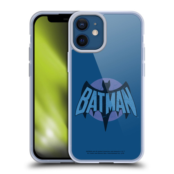 Batman TV Series Logos Distressed Look Soft Gel Case for Apple iPhone 12 Mini