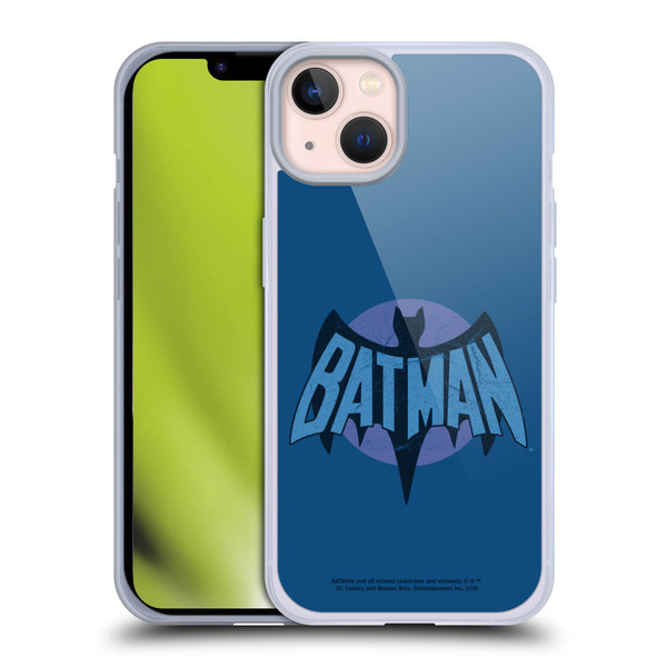 Batman TV Series Logos Distressed Look Soft Gel Case for Apple iPhone 13