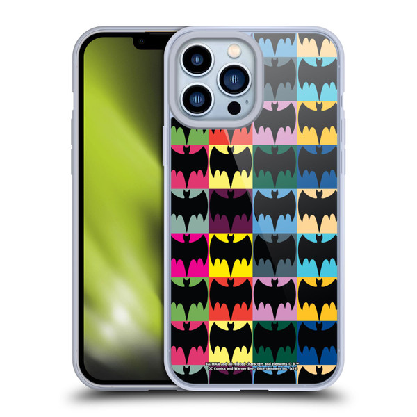 Batman TV Series Logos Patterns Soft Gel Case for Apple iPhone 13 Pro Max
