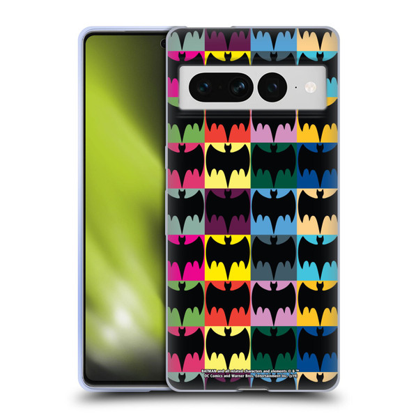 Batman TV Series Logos Patterns Soft Gel Case for Google Pixel 7 Pro