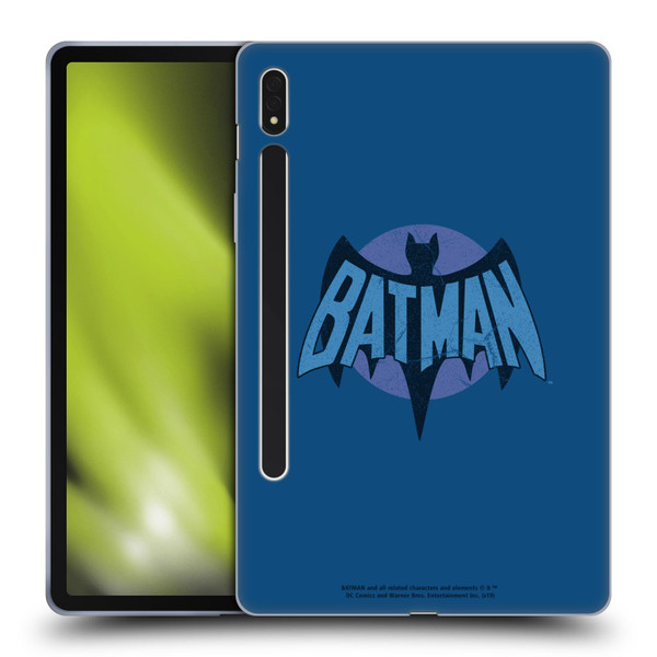 Batman TV Series Logos Distressed Look Soft Gel Case for Samsung Galaxy Tab S8