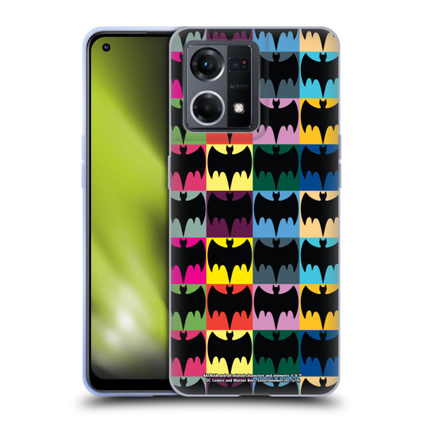Batman TV Series Logos Patterns Soft Gel Case for OPPO Reno8 4G