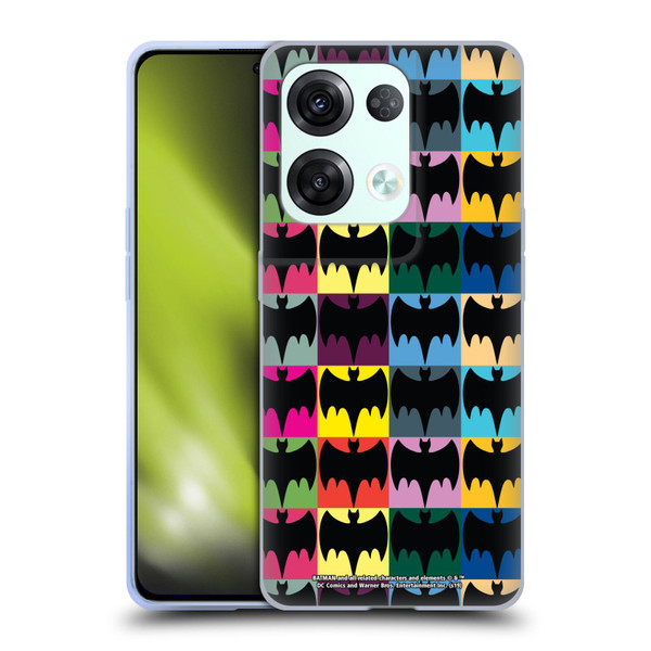 Batman TV Series Logos Patterns Soft Gel Case for OPPO Reno8 Pro