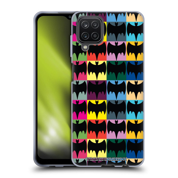 Batman TV Series Logos Patterns Soft Gel Case for Samsung Galaxy A12 (2020)