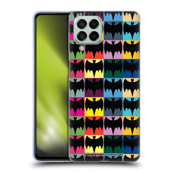 Batman TV Series Logos Patterns Soft Gel Case for Samsung Galaxy M53 (2022)