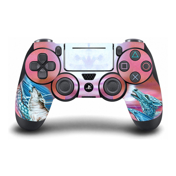 Ed Beard Jr Dragons Moon Song Wolf Moon Vinyl Sticker Skin Decal Cover for Sony DualShock 4 Controller