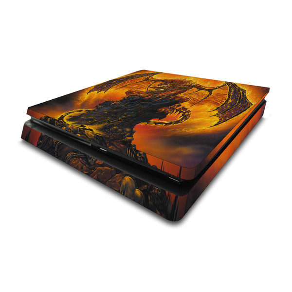 Ed Beard Jr Dragons Harbinger Of Fire Vinyl Sticker Skin Decal Cover for Sony PS4 Slim Console