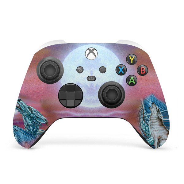 Ed Beard Jr Dragons Moon Song Wolf Moon Vinyl Sticker Skin Decal Cover for Microsoft Xbox Series X / Series S Controller