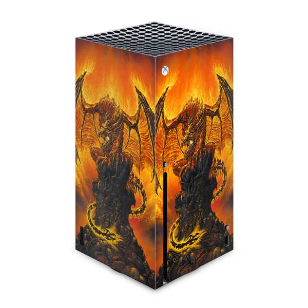 Ed Beard Jr Dragons Harbinger Of Fire Vinyl Sticker Skin Decal Cover for Microsoft Xbox Series X