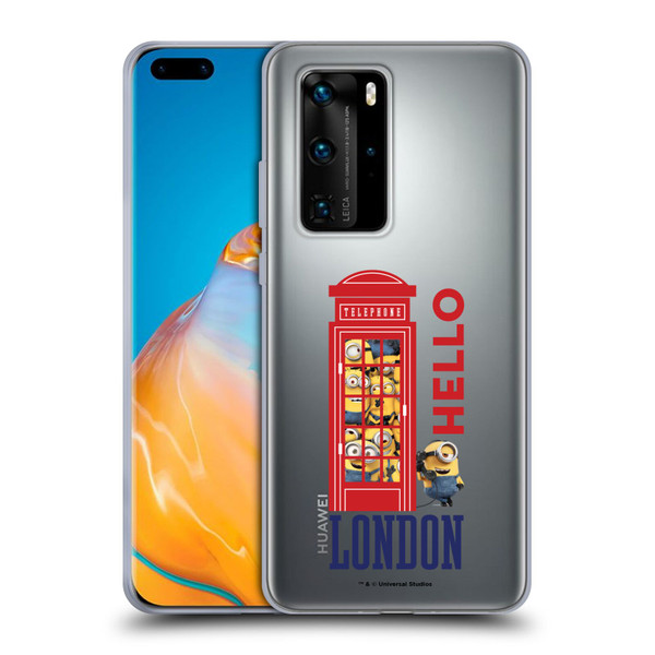 Minions Minion British Invasion Telephone Booth Soft Gel Case for Huawei P40 Pro / P40 Pro Plus 5G