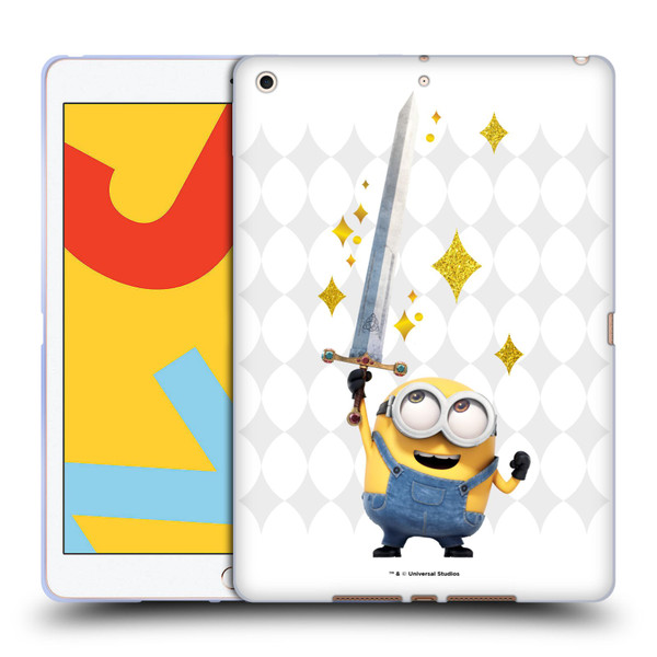 Minions Minion British Invasion Bob Sword Soft Gel Case for Apple iPad 10.2 2019/2020/2021