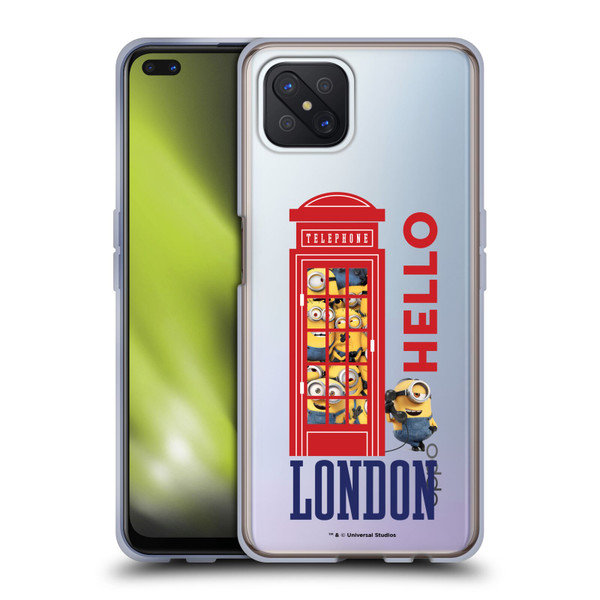 Minions Minion British Invasion Telephone Booth Soft Gel Case for OPPO Reno4 Z 5G