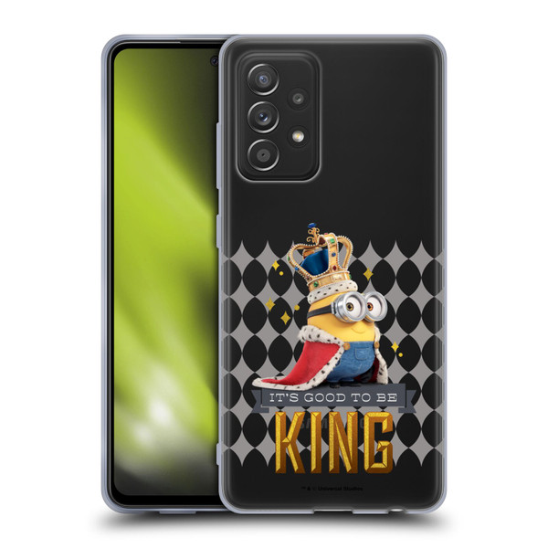 Minions Minion British Invasion King Bob Soft Gel Case for Samsung Galaxy A52 / A52s / 5G (2021)
