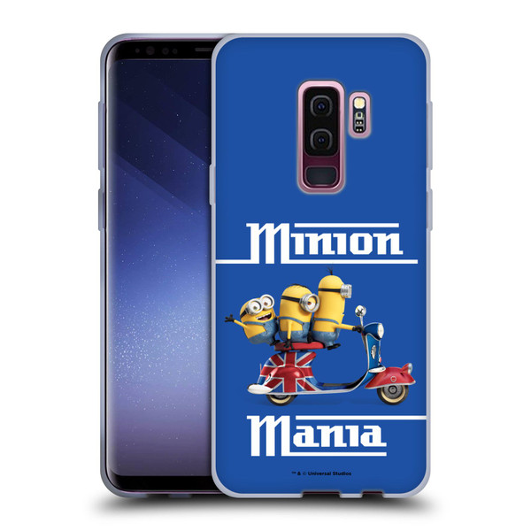 Minions Minion British Invasion Union Jack Scooter Soft Gel Case for Samsung Galaxy S9+ / S9 Plus