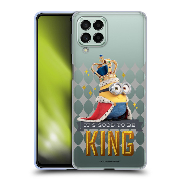 Minions Minion British Invasion King Bob Soft Gel Case for Samsung Galaxy M53 (2022)