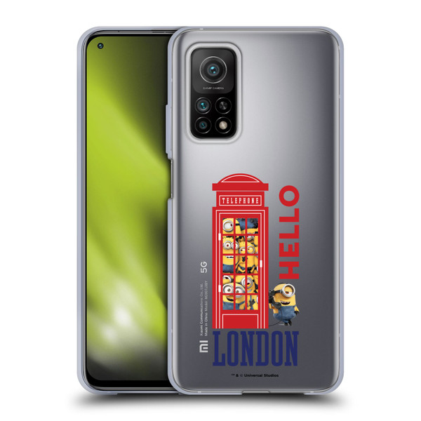 Minions Minion British Invasion Telephone Booth Soft Gel Case for Xiaomi Mi 10T 5G