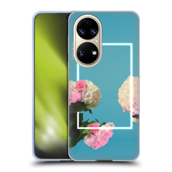 The 1975 Key Art Roses Blue Soft Gel Case for Huawei P50