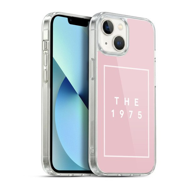 The 1975 Key Art Logo Pink Soft Gel Case for Apple iPhone 13