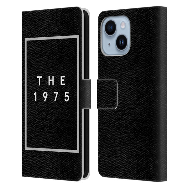 The 1975 Key Art Logo Black Leather Book Wallet Case Cover For Apple iPhone 14 Plus