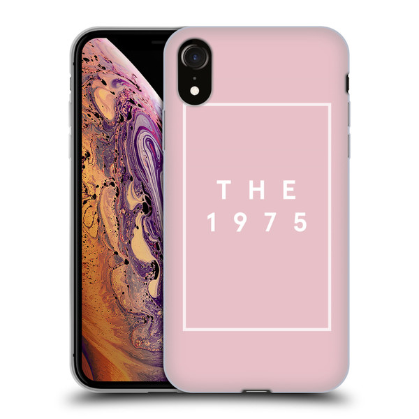 The 1975 Key Art Logo Pink Soft Gel Case for Apple iPhone XR