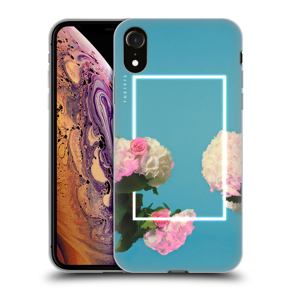 The 1975 Key Art Roses Blue Soft Gel Case for Apple iPhone XR