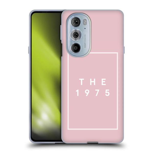 The 1975 Key Art Logo Pink Soft Gel Case for Motorola Edge X30