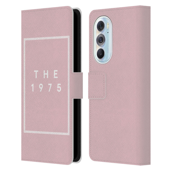 The 1975 Key Art Logo Pink Leather Book Wallet Case Cover For Motorola Edge X30