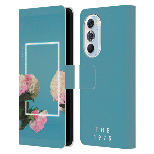 The 1975 Key Art Roses Blue Leather Book Wallet Case Cover For Motorola Edge X30
