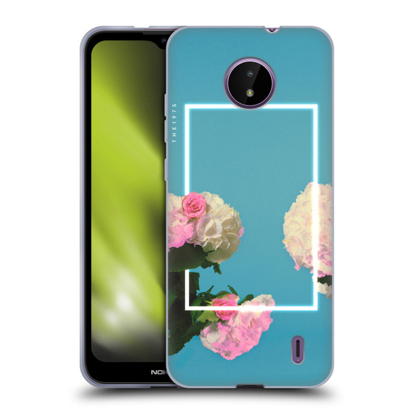 The 1975 Key Art Roses Blue Soft Gel Case for Nokia C10 / C20