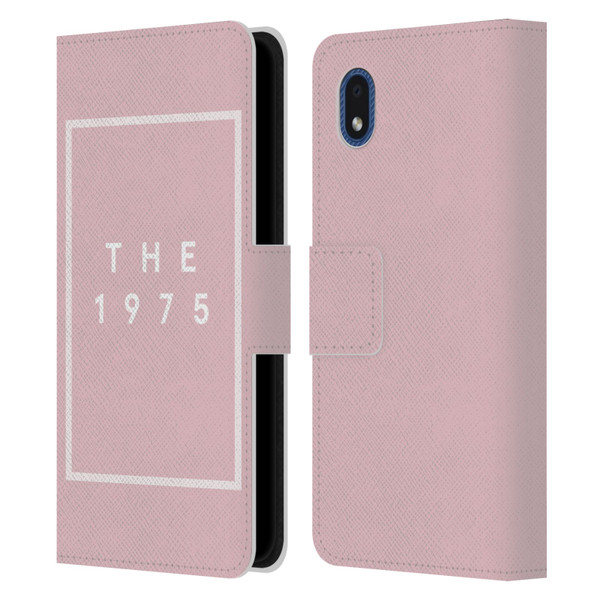 The 1975 Key Art Logo Pink Leather Book Wallet Case Cover For Samsung Galaxy A01 Core (2020)