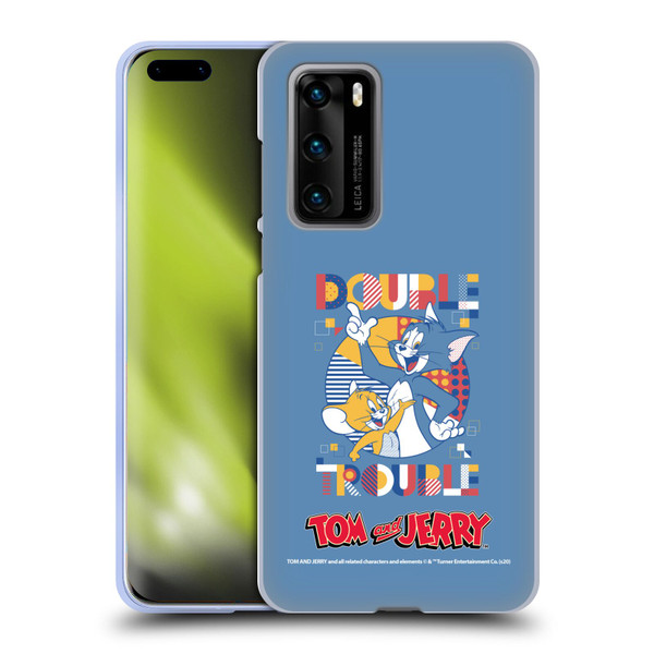 Tom and Jerry Color Blocks Double Trouble Soft Gel Case for Huawei P40 5G