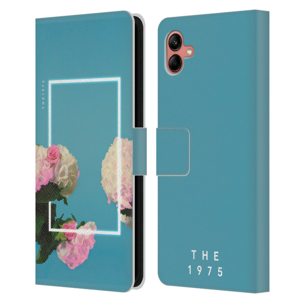 The 1975 Key Art Roses Blue Leather Book Wallet Case Cover For Samsung Galaxy A04 (2022)