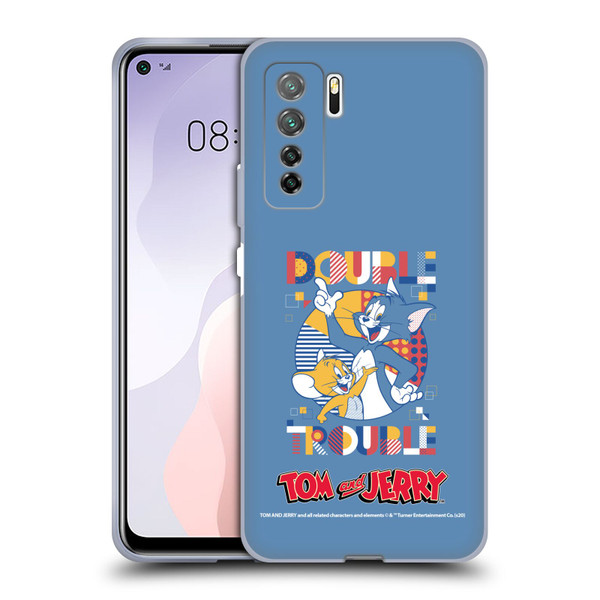 Tom and Jerry Color Blocks Double Trouble Soft Gel Case for Huawei Nova 7 SE/P40 Lite 5G