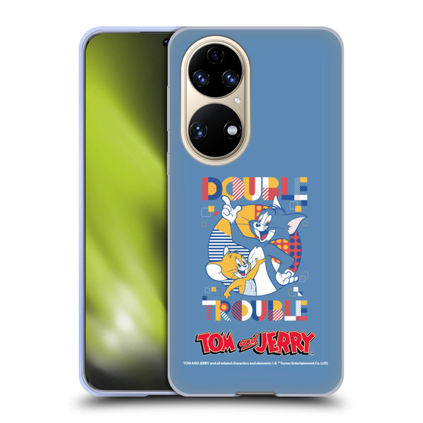 Tom and Jerry Color Blocks Double Trouble Soft Gel Case for Huawei P50