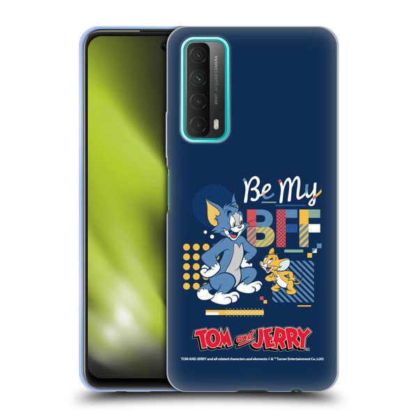 Tom and Jerry Color Blocks Be My Bff Soft Gel Case for Huawei P Smart (2021)