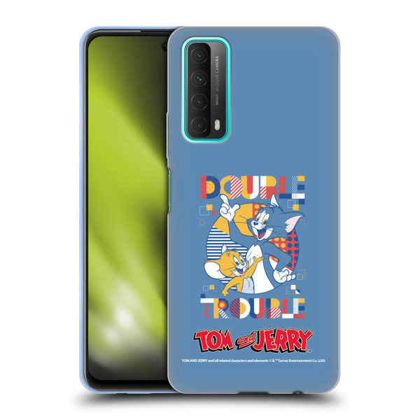 Tom and Jerry Color Blocks Double Trouble Soft Gel Case for Huawei P Smart (2021)